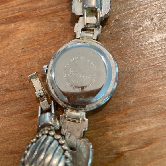 Geneva Sterling Silver Plated Heart Watch - Picture 5 of 6